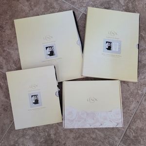 Lenox Opal Innocence Scroll Frame Set